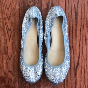 NWOT Glitter J Crew Flat *made in Italy*
